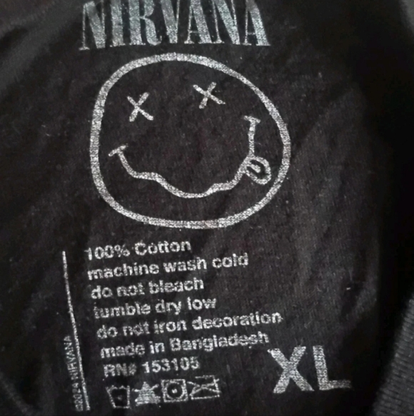 3 For $15 Sale NIRVANA Utero Black GraphicTee XL House Of Guitars Band Shirt - Picture 2 of 4